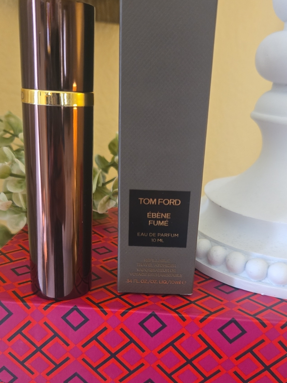 Tom Ford Ébène Fumé Travel Atomizer - Metallic Brown & Gold